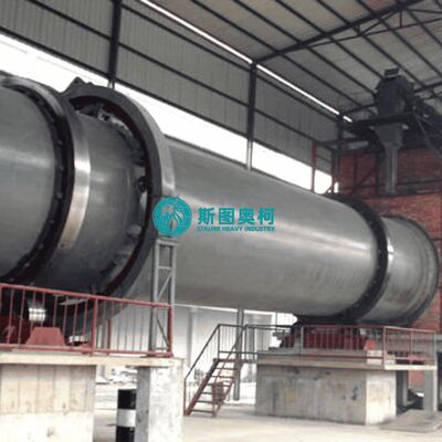 Titanium dioxide calcium carbonate rotary dryer and grinding line